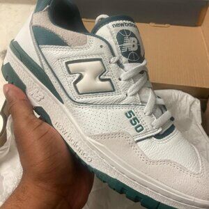 New Balance Men's White and Multi Trainers
